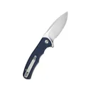 CIVIVI Mini Praxis Pocket Knife 2.98" Drop Point D2 Satin Blade Canvas Micarta Handle Blue - CIVIVI Knives