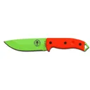 ESEE Knives ESEE-5 Fixed Blade Knife 5.25" Drop Point 1095 Venom Green Blade G-10 Handle Orange - Esee Knives