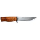 Helle GT Fixed Blade Knife 4.84" Straightback Sandvik H3LS Satin Blade Birch Handle Brown - Helle