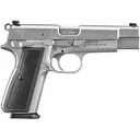 FN High Power 9mm Luger Pistol 4.7" Barrel 17+1 Round Stainless Slide Black Grip Stainless Frame - FN