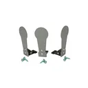 Challenge Targets Handgun Auto-Reset Popper Plates Steel Set of 3 - Challenge Targets