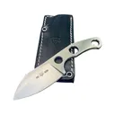 GiantMouse GMF1-FS Fixed Blade Knife 2.6" Drop Point Bohler M390 Satin Blade M390 Handle Satin - Giantmouse