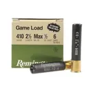 Remington Game Load 410 Ammo 2-1/2" #6 Lead Shot 1/2 oz Case of 200 (10 Boxes of 20) - Remington