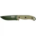 ESEE Knives ESEE-5 3D Fixed Blade Knife 5.25" Drop Point 1095 Olive Drab Blade Micarta Handle Green - ESEE Knives