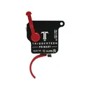 TriggerTech Primary Trigger Curved Bow Remington 700 Single Stage with Bolt Release, Safety Red - Triggertech