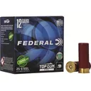 Federal Top Gun Paper Wad 12 Gauge Ammo 2-3/4" #7-1/2 Steel Shot 1 oz Case of 250 (10 Boxes of 25) - Federal Ammo