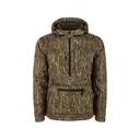 Drake Men's Ultimate Wader Quarter Zip Hoodie Mossy Oak Bottomland 2XL - Drake