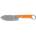 White River Knives Firecraft 3.5 Pro Fixed Blade Knife 3.5" Drop Point CPM MagnaCut Stonewashed Blade G-10 Handle Orange - White River Knives