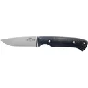 White River Knives Hunter Fixed Blade Knife 3.5" Drop Point CPM S35VN Stonewashed Blade Burlap Micarta Handle Black - White River Knives