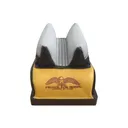 Protektor Custom Bumble Bee Dr Super Slick Silver Mid-Ear Rear Shooting Rest Bag Leather Black and Yellow Filled - Protektor