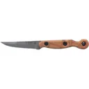 TOPS Knives El Pionero Fixed Blade Knife 3.38" Drop Point 1095 Satin Blade Micarta Handle Tan - TOPS Knives