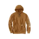 Carhartt Men's FR Force Loose Fit Midweight Logo Sleeve Hoodie Carhartt Brown 2XL Tall - Carhartt