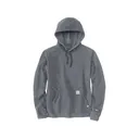 Carhartt Men's FR Force Loose Fit Midweight Logo Sleeve Hoodie Granite Heather Large Tall - Carhartt