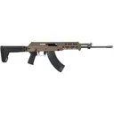 M+M Industries M10x-Z-SH Semi Automatic Rifle 7.62x39mm 16.5" Black Threaded Barrel Flat Dark Earth Frame Flat Dark Earth Folding Stock - M+M Industries