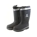 Clam Men's Sub-Zero X Waterproof Insulated Rubber Boots Rubber Black 14 D - Clam Outdoors