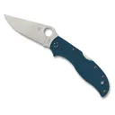 Spyderco Stretch 2 Pocket Knife 3.45" Leaf Bohler K390 Satin Blade Fiberglass Reinforced Nylon (FRN) Handle Blue - Spyderco