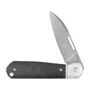 Case Highbanks Pocket Knife 2.75" Modified Wharncliffe CPM 20CV Stonewashed Blade Micarta Handle Black - Case Knives