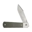 Case Longhouse Pocket Knife 3" Modified Clip Point CPM 20CV Stonewashed Blade Micarta Handle OD Green - Case Knives
