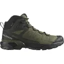 Salomon X Ultra 360 Mid GTX Hiking Boots Synthetic Olive Night/Black/Peat Men's 13 D - Salomon