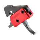 POF-USA Drop-In Trigger Group Curved with Anti Walk Pins AR-15 Trigger Single Stage Red - Patriot Ordnance Factory