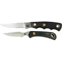 Knives of Alaska Jaeger/Cub Bear Combo Fixed Blade Knife Set D2 Tool Steel Blades SureGrip Handle Black - Knives Of Alaska
