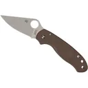 Spyderco Para 3 Lightweight Sprint Run Pocket Knife 2.93" Clip Point CPM 15V Brown Blade Fiberglass Reinforced Nylon (FRN) Handle Brown - Spyderco
