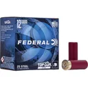 Federal Top Gun Steel Target 12 Gauge Ammo 2-3/4" #7 Steel Shot 1-1/8 oz Case of 250 (10 Boxes of 25) - Federal Premium