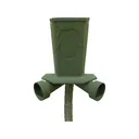 Banks Outdoors 40 lb Feed Bank Game Feeder Polyethylene Green - Banks Outdoors