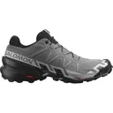 Salomon Men's Speedcross 6 Hiking Shoes Synthetic Quiet Shade/Black/Pearl Blue 11 EE - Salomon