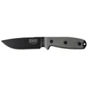 ESEE Knives ESEE 4P MB Fixed Blade Knife 4.5" Drop Point 1095 Black Blade Micarta Handle Gray - Esee Knives