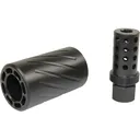 GUNTEC USA Compensator AR-15 5/8"-24 Thread 300 Blackout with QD Blast Shield Black - Guntec Usa