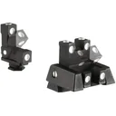 KNS SwitchSight Flip-Up Sight Set for Glock 17, 17L, 19, 22, 23, 24, 25, 26, 27, 28, 31, 32, 33, 34, 35, 37, 38 Gen 1, 2, 3, 4, 5 3-Dot Steel Nitride - KNS Precision