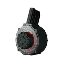 Black River Manufacturing Drum Magazine for MKA 1919, Iver Johnson Stryker 12 Gauge 20-Round Polymer Black and Red - Typhoon Defense