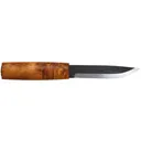 Helle Viking Fixed Blade Knife 4.33" Drop Point Laminated Black Blade Birch Handle Brown - Helle