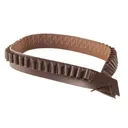 Hunter 712 Bandolero Shotshell Cartridge Belt 12 or 16 Gauge 50 Loops Leather Antique Brown - Hunter