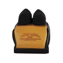 Protektor Deluxe Double Stitched Mid-Ear Rear Shooting Rest Bag with Heavy Doughnut Bottom Leather and Cordura Black and Yellow Filled - Protektor