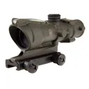 Trijicon ACOG TA31-D Rifle Scope 4x 32mm Dual-Illuminated Green Chevron 223 Remington Reticle with TA51 Flattop Mount Cerakote Olive Drab - Trijicon