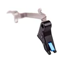 Overwatch Precision Combat Trigger (TAC) for Glock 9mm, 40 S&W, 357 Sig Aluminum Black Shoe, Blue Safety - Overwatch Precision