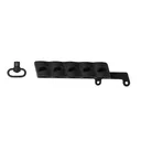 GG&G Side Saddle Shotgun Shell Holder Remington 870 Tac-14 12 Gauge 5-Round  with Quick Detach Sling Swivel Aluminum Black - GG&G