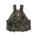 Ol' Tom Men's Time & Motion Easy Rider Turkey Hunting Vest Old School Green Camo One Size Fits Most - Ol' Tom