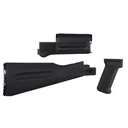 Arsenal, Inc. Warsaw Pact Length Complete Stock and Handguard Set for AK-47, AK-74 Stamped Receivers Polymer Black - Arsenal, Inc.