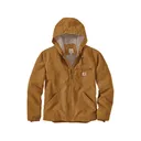 Carhartt Men's Relaxed Fit Washed Duck Sherpa Lined Jacket Carhartt Brown XL - Carhartt