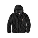 Carhartt Men's Relaxed Fit Washed Duck Sherpa Lined Jacket Black 2XL - Carhartt