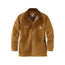 Carhartt Men's Loose Fit Firm Duck Lined Chore Coat Carhartt Brown Large Tall - Carhartt