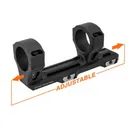 Strike Industries Adjustable 1-Piece Cantilever Picatinny Scope Mount 30mm Rings Matte Black - Strike Industries