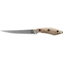 White River Knives Fillet Knife 6" Trailing Point CPM S35VN Stonewashed Blade Richlite Handle Maple/Black - White River Knives