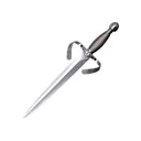 Cold Steel Large Parrying Dagger 13" Spear Point 1060 Carbon Satin Blade Steel Handle Gray - Cold Steel