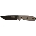 ESEE Knives ESEE-4 Fixed Blade Knife 4.5" Drop Point 1095 Black Blade Micarta Handle Gray - Esee Knives