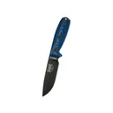 ESEE Knives ESEE-4 3D Fixed Blade Knife 4.1" Drop Point 1095 Black Blade G-10 Handle Black/Blue - ESEE Knives