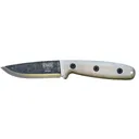 ESEE Knives Camp Lore Bolieu Fixed Blade Knife 3.5" Drop Point 1095 Black Oxide Blade Micarta Handle Linen Micarta - ESEE Knives